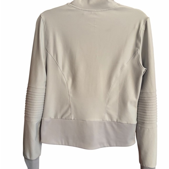 Mondetta Gray Moto Style Zip up-High Neck-2 Front hidden pockets-Size Medium - Picture 5 of 14